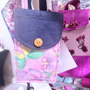 Pink Crossbody Bag, Cell Phone Holder